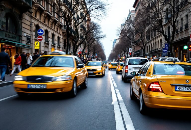 Taxi a Milano con informazioni sui costi e opzioni