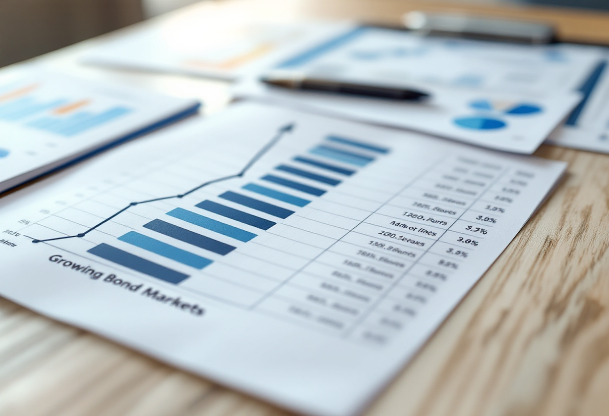 Grafico che illustra le prospettive di investimento obbligazionario